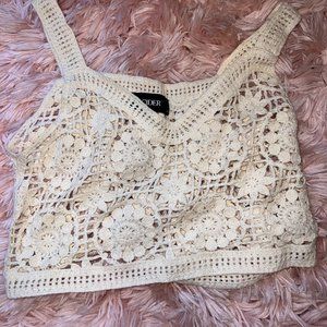 Boho Knit Cropped Sweater